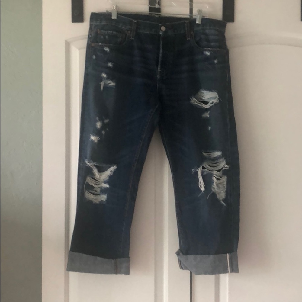 Original Levi’s 501 distressed boyfriend jeans